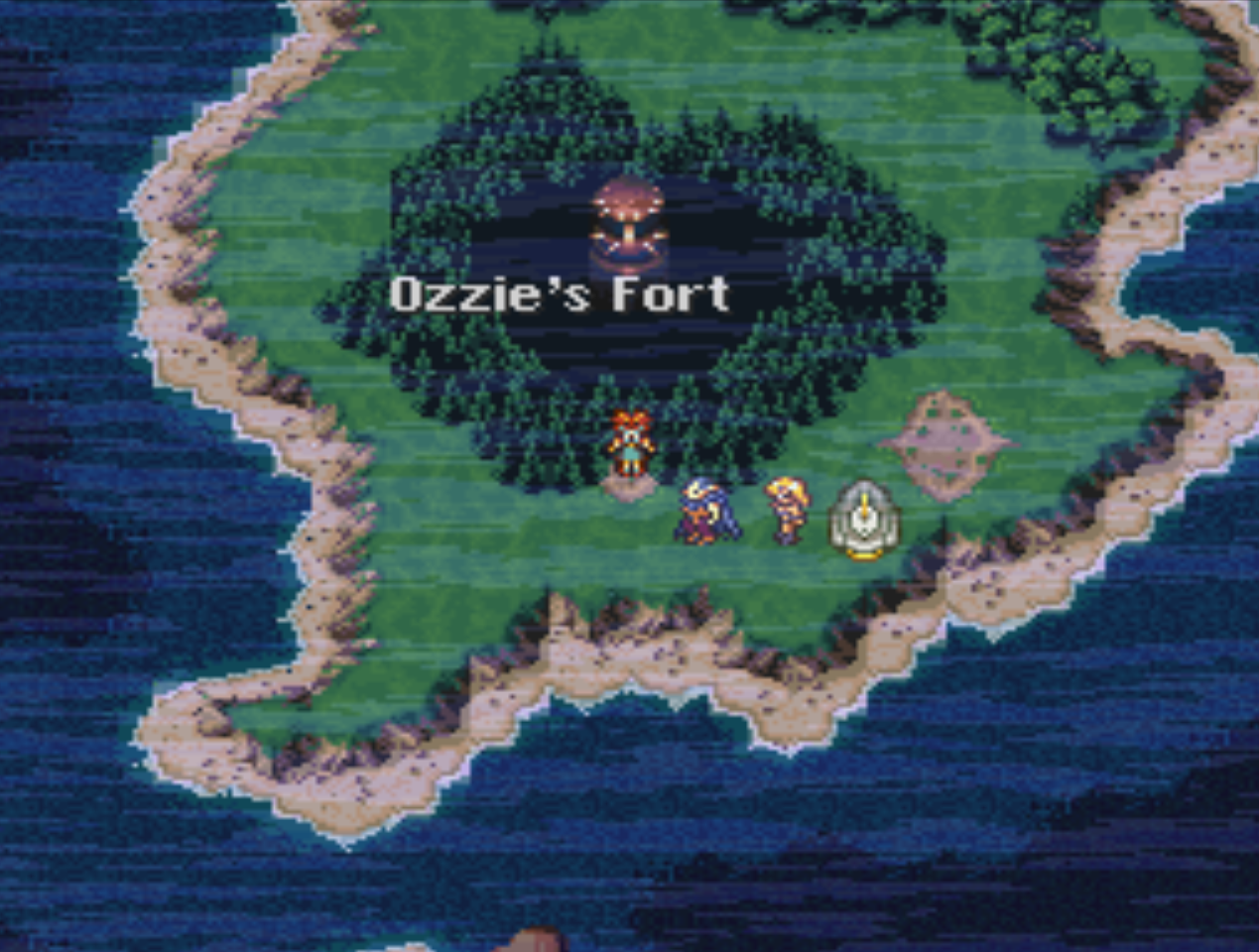 Ozzies Fort Overworld Location